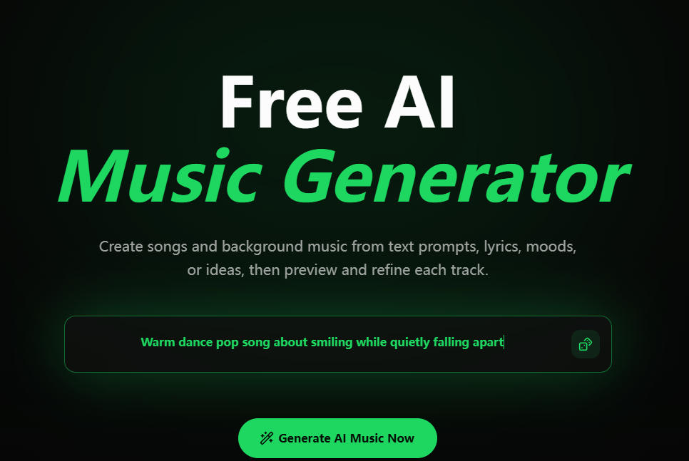 Free ai Music Creator - Product Image 1