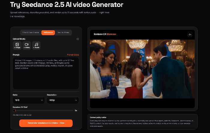 Seedance 2.5 Online - Product Image 1