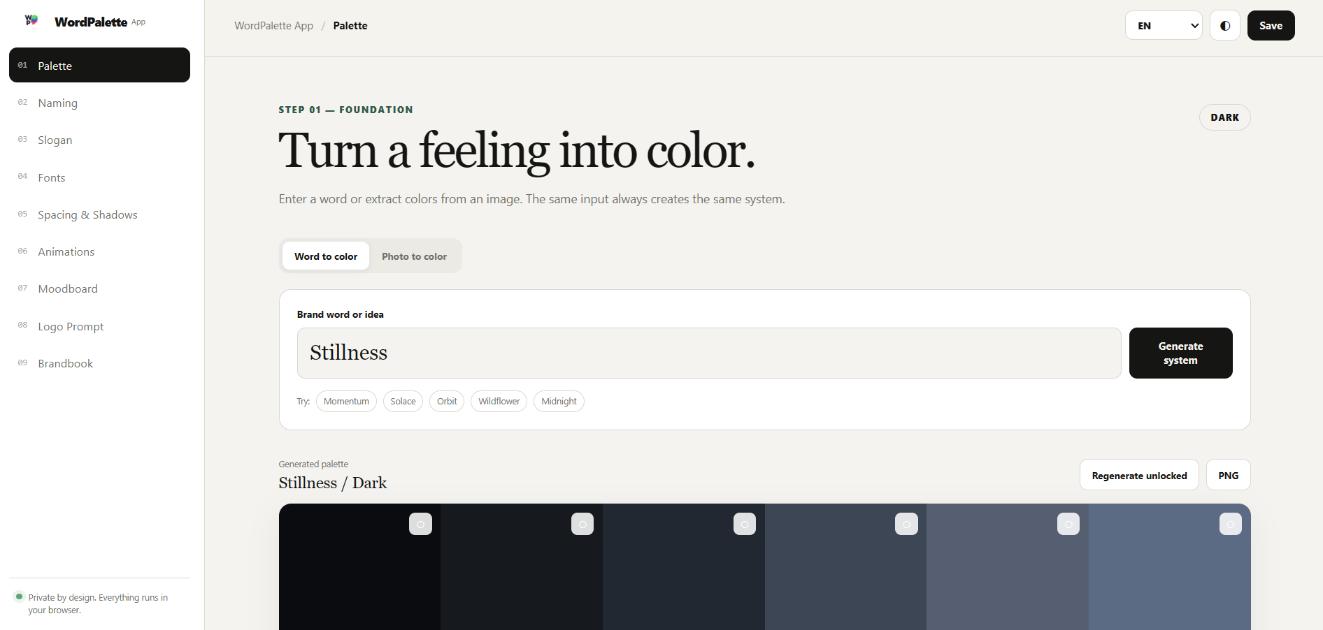 WordPalette Generator - Product Image 1