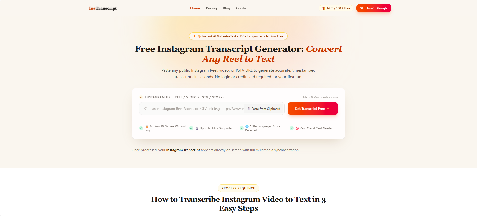 Instagram Transcript - Product Image 1