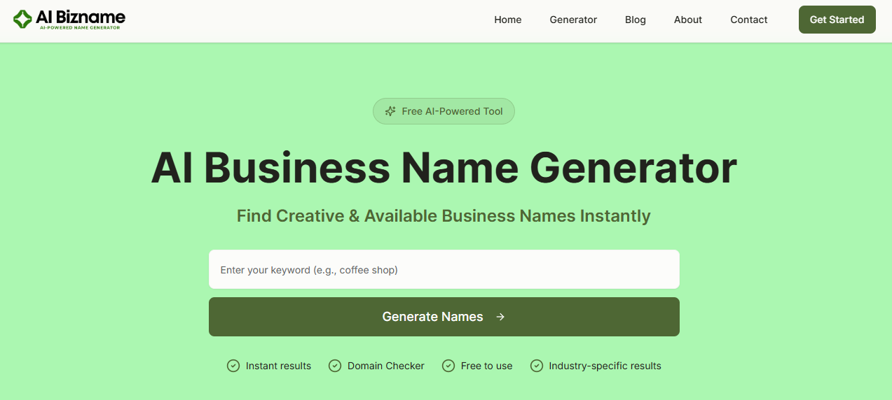 AI Business Name Generator - Product Image 1