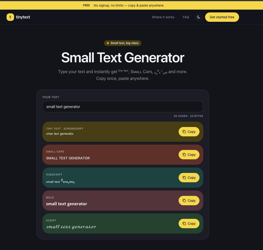 TinyText.io - Product Image 1