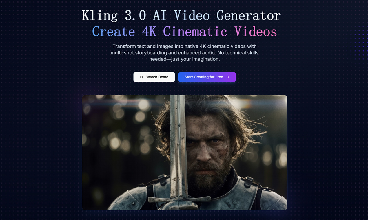 Kling 3.0 - Product Image 1