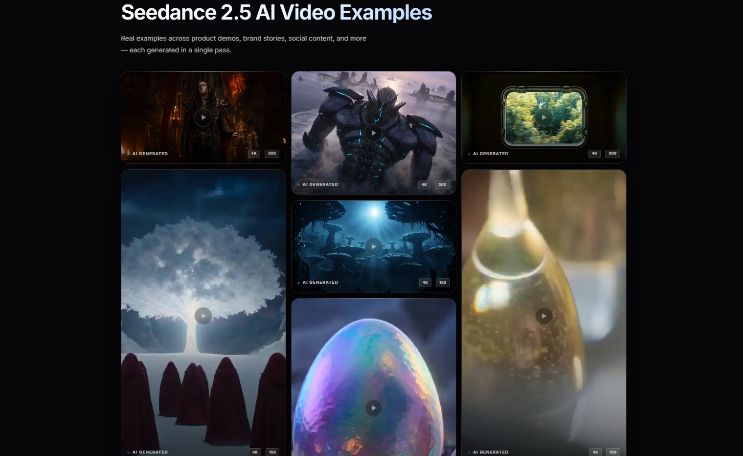 Seedance 2.5 Online AI Video Generator - Product Image 2