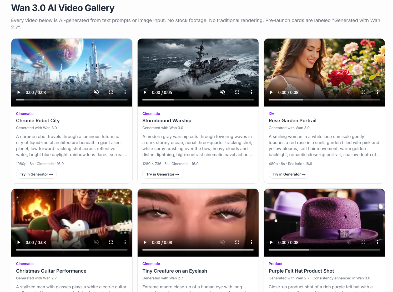 Wan 3.0 AI Video Generator - Product Image 2