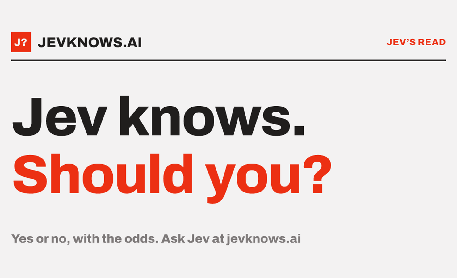 Jev Knows - Product Image 1
