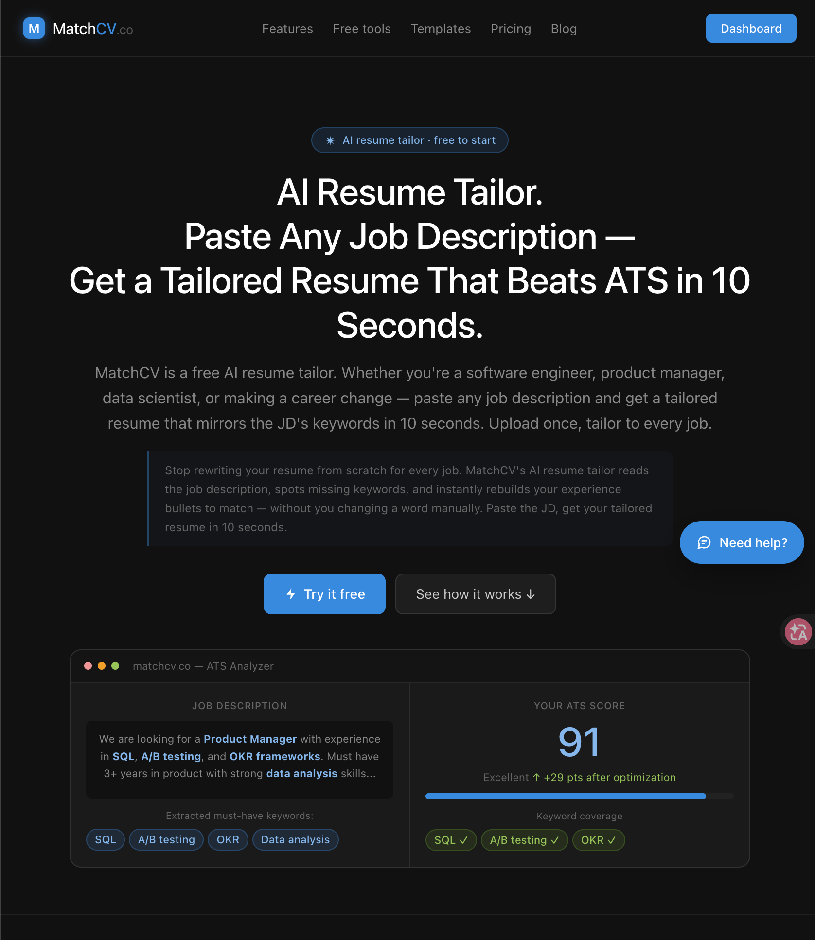 MatchCV - Product Image 1
